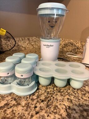 Nutribullet Baby Light Blue Puree Maker & Storage Set